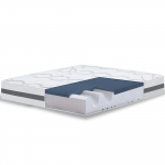 The White Stone Memory Foam Mattress Auk&scaron;tis 22 cm | Hipoalerginis ir kvėpuojantis audinys | Savaime prisitaikančios ortopedinės savybės 95 x 200 cm balta