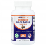 [Vitamatic] Fermentuotas juodasis česnakas 1000 mg, 60 kapsulių (500 mg vienoje kapsulėje) 1 Unit