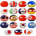 19 vnt. Country Balls pliu&scaron;inių žaislų rinkinys, 10 cm Lenkijos kamuolio pliu&scaron;inė lėlė, pakabuko aksesuarai, pliu&scaron;iniai žaislai, dovanos vaikams ir suaugusiems