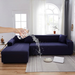 Atsparūs vandeniui Elastingi Sofos Baldų Užvalkalai Sukurti Svetainei Vienspalvis Sofos Užvalkalas Tampri Sofos Užvalkalas Kampinės L formos Sofos Reikia Pirkti 1 seater 90-140cm tamsiai mėlyna spalva