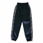 Big Pocket Satin Highlight Pants Gatvė Moteri&scaron;kos mados Blizgus Sportas Auk&scaron;tos kokybės Kaspininės Kelnės Bf Harajuku Joggers Kelnės Kelnės M juoda