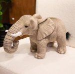 Gyvas Dramblys Pliu&scaron;iniai Žaislai Žavingi Drambliai Pliu&scaron;iniai Kim&scaron;ti Žaislai Dovana Sukurta Gimimo Dienai Dovana Kambario Dekoracija Zoologijos Sodo Gyvūnas 33cm ruda