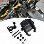 Harley Road Glide FLTRX Limited FLTRK Special FLTRXS Ultra FLTRU MotocikloTelefono Laikiklio Laikiklis Atsparus Smūgiams Telefono Stovas juoda