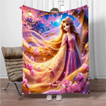 Animacinis Rapunzel flanelinis pledas Vaikams &Scaron;iltas mink&scaron;tas pledas Sofai Lovai Dangalas Tinka Gimtadienio Atminimo Dovanoms 130x150cm