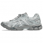 CECILIE BAHNSEN x ASICS Gel Cumulus 16 Tinklelis, Tekstilė, Sintetinė Oda Žemi Bėgimo Bateliai Moteri&scaron;ki Pilki Sidabriniai 1203A762-020 37.5