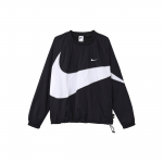 Nike Sportswear Didelis Swoosh Austas Striukė (Azijos dydis) Juoda/Balta Vyri&scaron;ki Streetwear DX0661-010 XL
