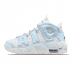 Nike Air More Uptempo Pieno Baltumo Mėlynos Žvaigždės, Premium Estetika Amortizuojantis Vidutinio Auk&scaron;čio Senoviniai Krep&scaron;inio Batai Moteri&scaron;ki DH9719-100(Komanda1625-) 37.5
