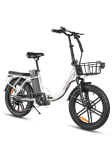 2026 Samebike naujas CY20Pro elektrinis dviratis 36V500W be&scaron;epetėlis variklis 13Ah nuimamas akumuliatorius Ebike dvigubi diskiniai stabdžiai 3.0 padanga elektrinis dviratis 500W 36V 13AH balta