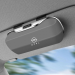 Opel Automobilio Akininių Laikiklis, ABS Skydelio Akininių Dėklas Klipsas Anglies Pluo&scaron;to Tekstūros Automobilio Saulės Skydelio Akininių Dėžutė Laikymui pilka