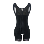 Korsetas vidutinio suspaudimo, pakeliantis sėdmenis, kontroliuojantis pilvą, kvėpuojantis Spandex/Nailono formuojantis &scaron;ortukas, liekninantis, po liposakcijos S juoda