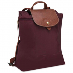 LONGCHAMP Le Pliage Poliamido mi&scaron;inio perdirbto drobės kuprinė Vidutinė Moteri&scaron;ka Bordo Burgundy bordinė