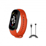 (raudona) Mi Band 7 I&scaron;manioji apyrankė Laikrodis Fitneso sekiklis Sportinė i&scaron;manioji apyrankė Kraujospūdžio monitorius Apyrankė I&scaron;manioji apyrankė Atnaujinta versija(FPL16) black