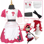 Niffty Anime Niff Cosplay Kostiumas Rinkinys Mielas Velnias Roleplay Drabužiai Perukas Vienoda Vie&scaron;bučio Cosplay Helovino &Scaron;ventė Moteri&scaron;ka Suknelė XXXL black