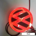 Skirta VW VOLKSWAGEN 2026 Naujas 4D LED Volkswagen logotipo ap&scaron;vietimas priekiniai ir galiniai logotipo lipdukai tinkami Tiguan/Passat/Golf/Polo/Je blue