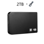 256TB SSD Didelės spartos SSD USB 3.0 Korpusas Mobilūs kietojo disko dėklai SSD I&scaron;oriniam saugojimui HDD Dėžutė Su USB3.0 Kabeliu ABS Black-2TB black