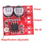 Dc 5V-12V Lm386 Electret mikrofono galios stiprintuvo plok&scaron;tės stiprinimas 200 kartų mikrofono stiprintuvas