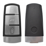 3 mygtukų automobilio nuotolinio valdymo pulto dėklas, skirtas Volkswagen CC VW Passat B6 3C B7 rakto keitimas 2005 - 2015 m. juoda