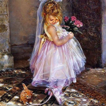 Deimantinis siuvinėjimas 5D apvalios deimantinės piktogramos Dekoratyvinė &bdquo;pasidaryk pats&ldquo; deimantų tapyba, graži vaiki&scaron;ka suknelė 30x30CM