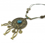 Les Tr&eacute;sors De Lily [E5704] - Collier Cr&eacute;ateur 'Pisces' Turquoise mėlyna