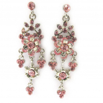 Les Tr&eacute;sors De Lily [E5888] - Boucles Cr&eacute;ateur 'Diva' Rose