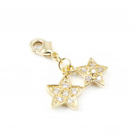 Les Tr&eacute;sors De Lily [G9378] - Pendentif Charm 'Pretty Star' plaqu&eacute; or auksas