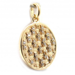 Les Tr&eacute;sors De Lily [K5911] - Pendentif 'D&eacute;esse' Plaqu&eacute; Or