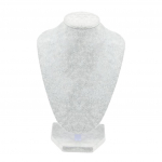 Vėrinio biustas papuo&scaron;alų stendas 15x15x12cm pav 22x16x13cm pilka spalva