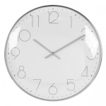 Les Tr&eacute;sors De Lily [Q6481] - Horloge Murale 'Design' argent&eacute; blanc - 30 cm