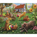 5D &bdquo;pasidaryk pats&ldquo; deimantinis siuvinėjimas &scaron;unų katės deimantų tapybai pilnas apvalus kalnų kri&scaron;tolinis siuvinėjimas kryželiu 20X30CM