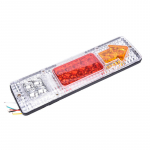 1 vnt. Lengvai montuojamas vandeniui atsparus mažas energijos suvartojimas 19 LED priekabos galinis galinis žibintas 30*8.5*2.8cm balta