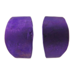 Les Tr&eacute;sors De Lily [R1229] - Cr&eacute;oles artisanales 'Aluminirock' violet - 17 mm- 10 mm