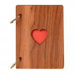 &bdquo;Pasidaryk pats&ldquo; nuotraukų albumas Medinio vir&scaron;elio jubiliejaus i&scaron;karpų knygelė 6 colių lipni paveikslėlių knyga &bdquo;Vintage Heart&ldquo; Wood