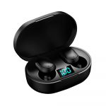 E6S BT5.1 Belaidės ausinės 6D HiFi Stero Sound IPX4 Neper&scaron;lampamos Prakaito vidinės ausinės i&scaron;maniosios juoda