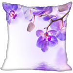 Orchidėjų gėlių užvalkalas Pagalvės užvalkalas Ornamentas Pagalvės užvalkalas Vestuvinis ornamentas 40x40cm