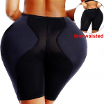 Fake Ass Hip Pads Kelnaitės Butt Lifter Enhancer Formowear Pilvą kontroliuojančios kelnaitės Moterims auk&scaron;tu juosmeniu Treniruoklis Formuojantis drabužis kūno formuotojas S