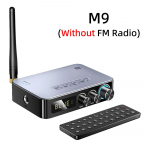 VAORLO NFC Bluetooth 5.1 garso imtuvas siųstuvas 3,5 mm AUX RCA belaidis stereo muzikos adapteris FM radijas U disko / TF kortelių grotuvas su IR nuotolinio valdymo pultu Don't Support FM Mode juoda