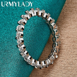 925 Sterling Silver AAA cirkonio 7-10# žiedas moterims Madingi žavūs papuo&scaron;alai MR155 7