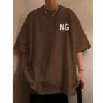 Vyri&scaron;ki mar&scaron;kinėliai trumpomis rankovėmis Raidiniai grafiniai spaudiniai Madingi mar&scaron;kinėliai su puse rankovių Vyri&scaron;ki drabužiai Laisvalaikio mar&scaron;kinėliai Vyras Vasaros Korėjos Retro palaidinės, skirtos M juoda