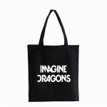 IMAGINE DRAGONS Nepriklausomo roko grupė Spausdinti drobinį krep&scaron;į Mada Krep&scaron;iai ant pečių Paauglių studentų Pečių pirkinių krep&scaron;iai, krep&scaron;iai 24*26cm