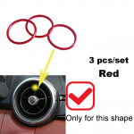 Car styling for Mazda MX5 CX3 MX-5 RF ND Auto Air Conditioner AC Vent Outlet Ring MX-5 ND raudona