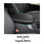 Automobilio porankio dėžės dangtelis juodas odinis centrinės konsolės apsaugos dangteliai tinka Toyota RAV4 RAV 4 2022 2023 -2023 gray