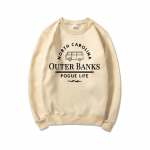 Outer Banks &Scaron;iaurės Karolinos megztiniai Pogue Life Hoodies Outer Banks Paradise on Earth Hoodie OBX Crewneck megztiniai Moterų vir&scaron;us S balta