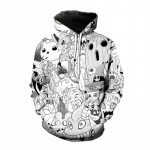 Rudens žiemos anime megztiniai Digimon Adventure 3D Spausdinti megztiniai Vyrai Moteri&scaron;ki madingi megztiniai megztiniai Digital Monsters Unisex paltas XL