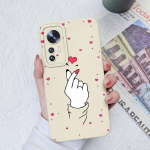 Skirta Xiaomi 10 11 12 13 Lite 10T 11T 12T 12S Ultra 11X Pro Dėklai Fashion Love Heart Camera Protection Square Skystas silikonas, skirtas Xiaomi buferiui Xiaomi Mi A3