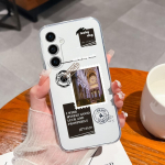 Samsung S22 S23+ Ultra S20 S21 FE S10 S6 S7 edge+ Case Fashion Atsparus smūgiams Girl Astronaut Skaidrus Mink&scaron;tas silikoninis TPU, skirtas Galaxy Note5 buferiui Samsung S7