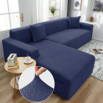 Žakardinis tamprus sofos užvalkalas spandex elastiniai sekcijiniai sofos užvalkalai svetainei Chaise Longue sofos užvalkalas 1/2/3/4 vietų 1Pc 3-seat 190-230cm