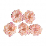 5 vnt. dirbtinių gėlių, realisti&scaron;kos, dekoratyvinės, neblunkančios, gražios, derančios su &scaron;iaudine skrybėle, dirbtinių bijūnų žiedų galvutės, vakarėlio reikmenys