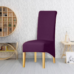 1/2/4/6 vienetai XL dydžio tampūs kėdžių užvalkalai, užvalkalai kėdėms su ilga atlo&scaron;o dalimi Kalėdoms, vestuvėms, banketui, restoranui, vie&scaron;bučiui, valgomajam 4 Pieces vynuogė