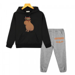 Capybara Hooded Sets kids boutique clothess Sweatshirt Fleece Pullover Jacket y2k sudadera Autumn anime hoodie boys girl clothe