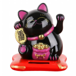 Solar Lucky Cat Sveikiname Lucky Chinese Cat Wave ir apkabinkite Lucky Cat pie&scaron;inį namų dekoravimui 2